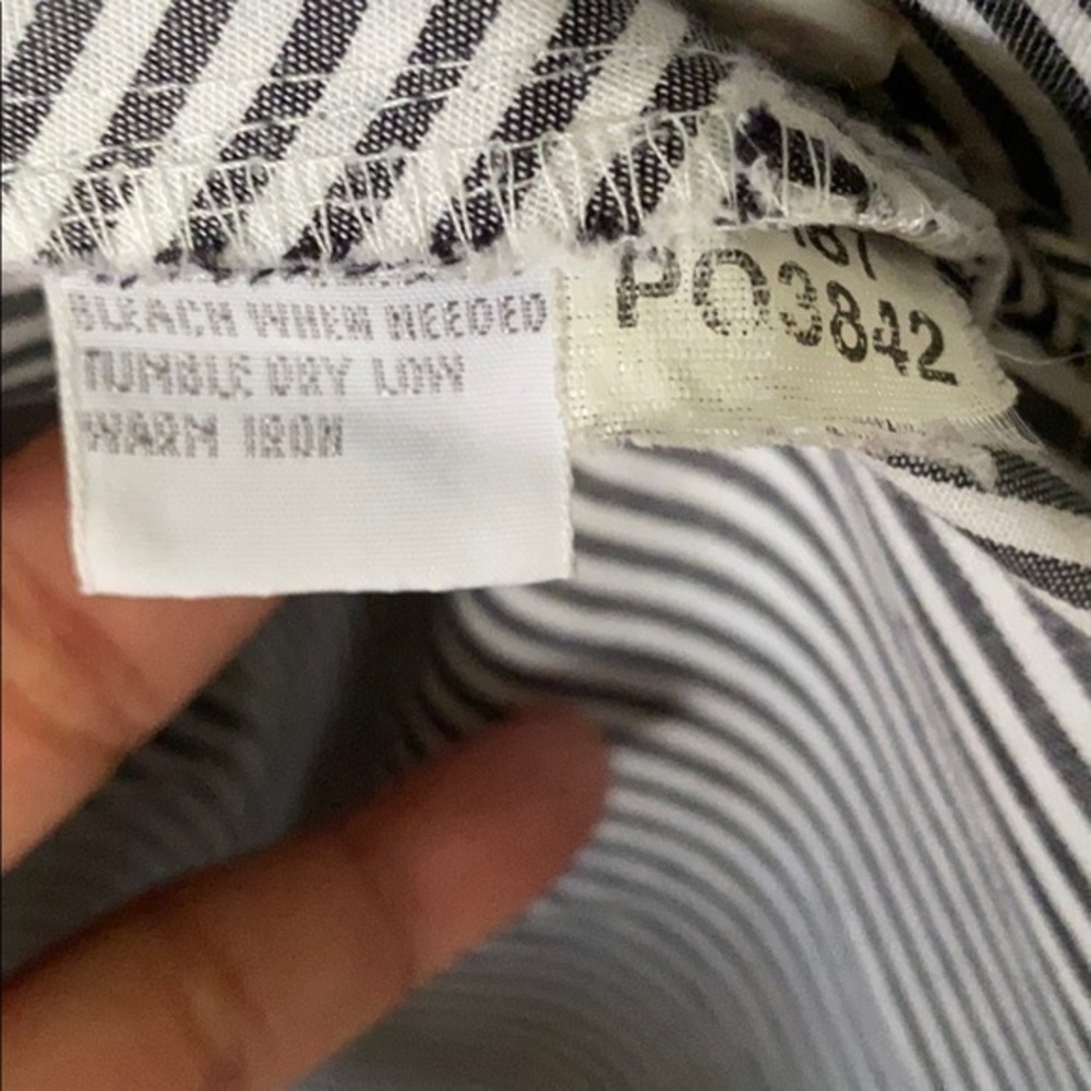Women foxcroft striped shirt sz 16 - Picture 7 of 9